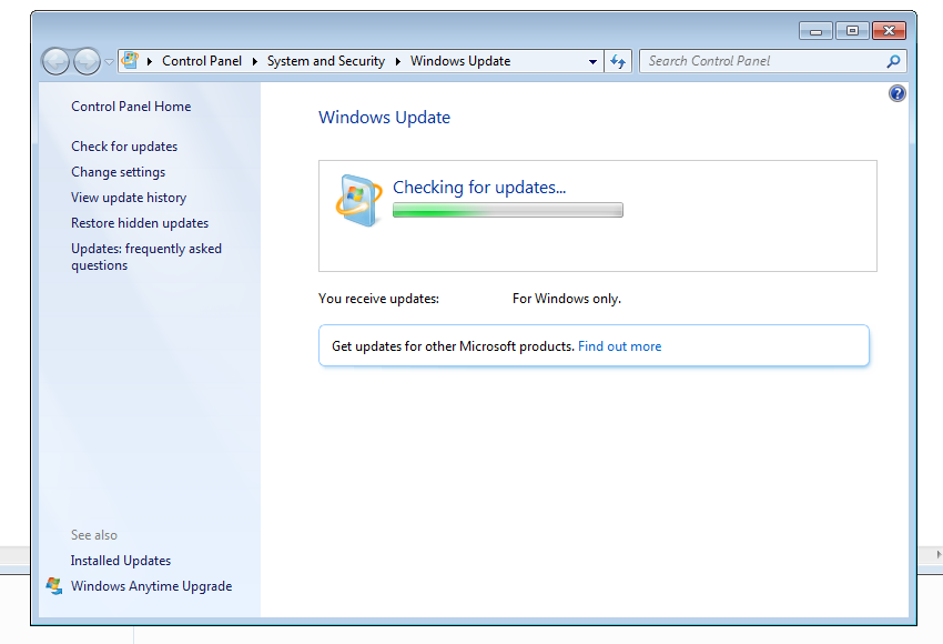 Windows 7 update hotfix microsoft